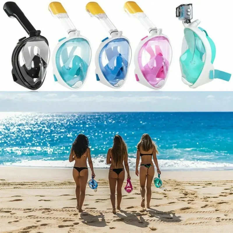 Snorkel Mask Full Face - Full Face Dry Snorkel Mask Anti-Fog