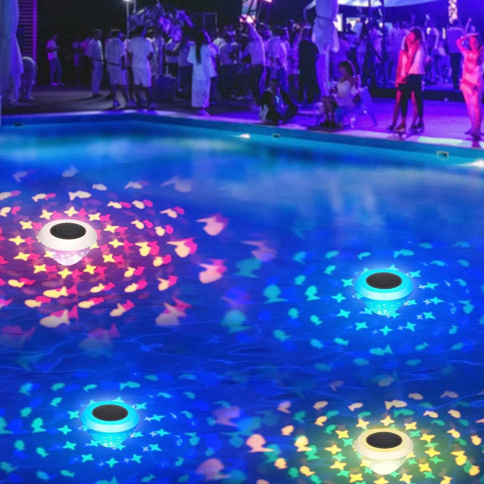 Floating Lights Waterproof Col - Pool Light Solar Rechargeable recension och pris