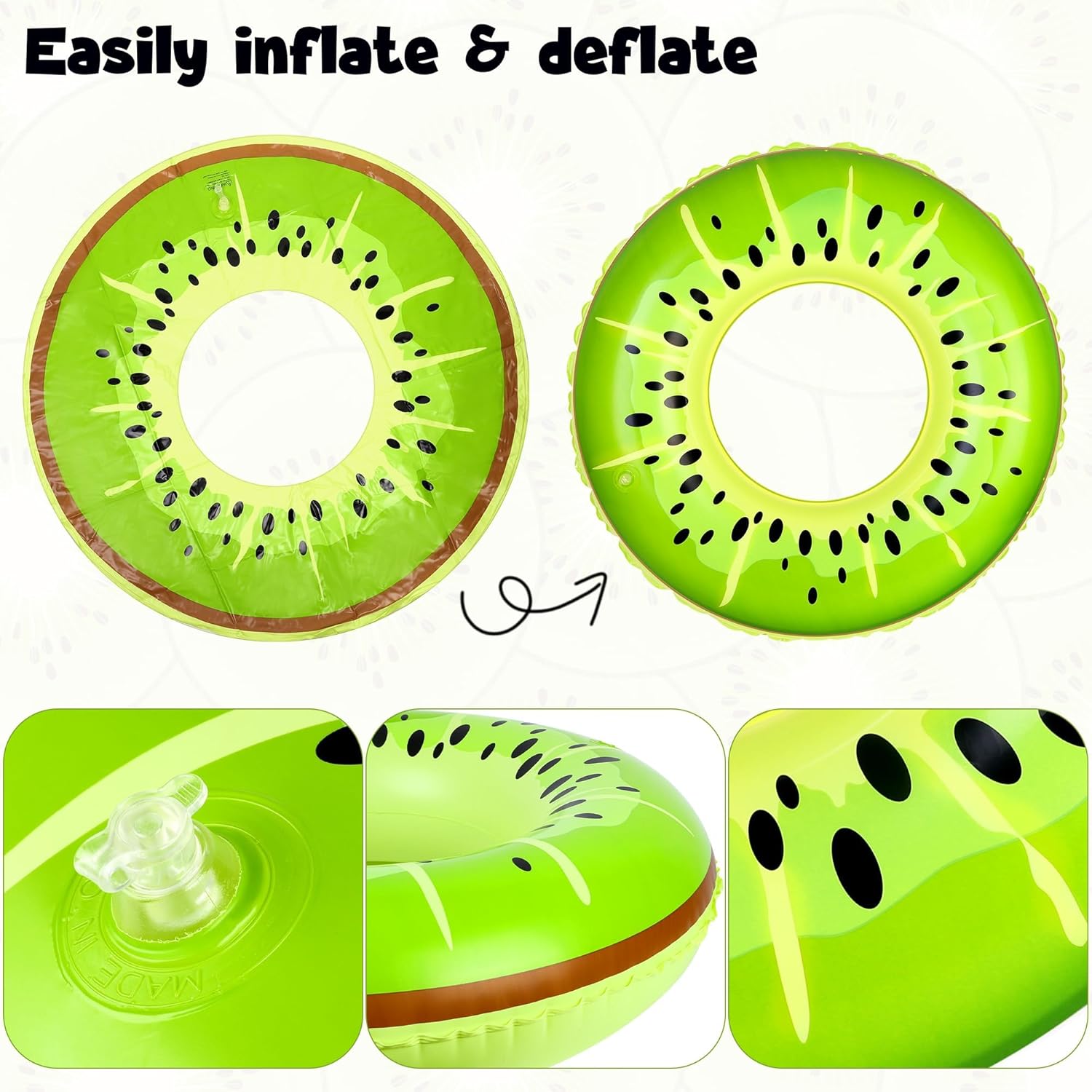 8 Pack Inflatable Pool Rings S - Pool Float Ring Inflatable recension och pris