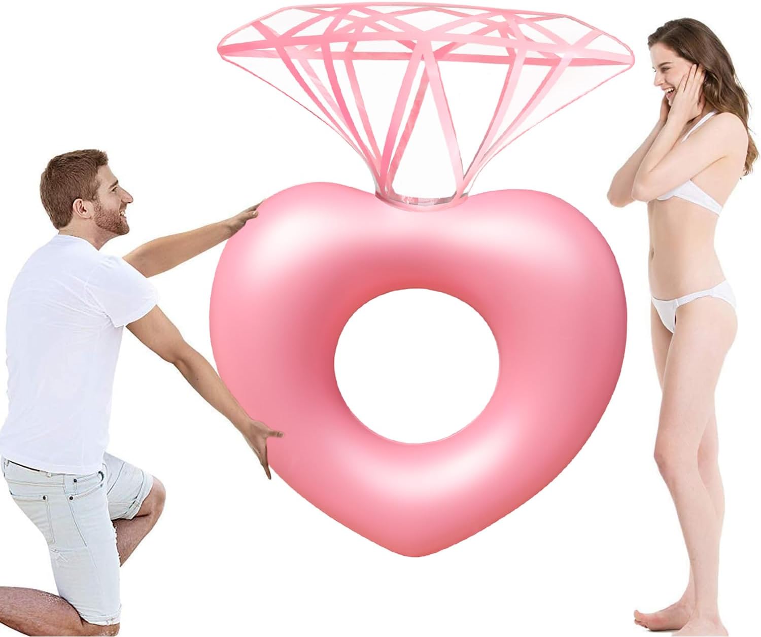 Diamond Swimming Ring Floaty P - Pool Float Ring Inflatable recension och pris