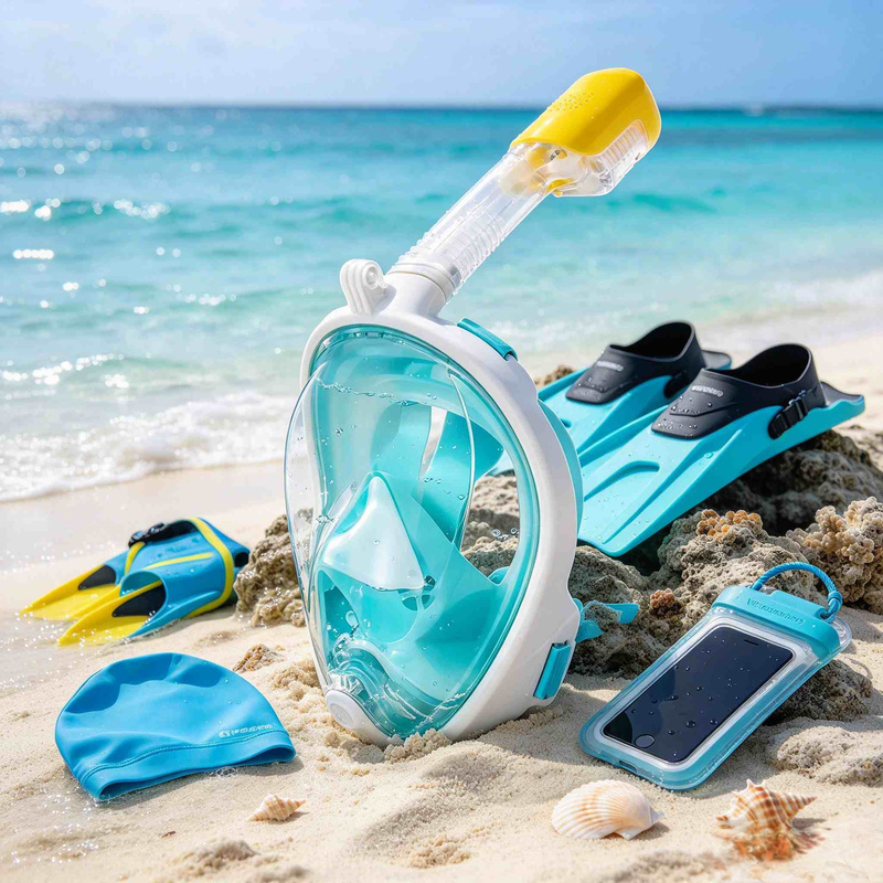 Dry Type Anti-Fog Full Face Sn - Snorkel Mask Full Face recension och pris