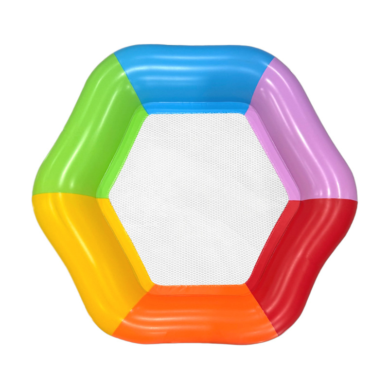 New Hexagon Colorful Inflatabl - Pool Lounger Inflatable recension och pris