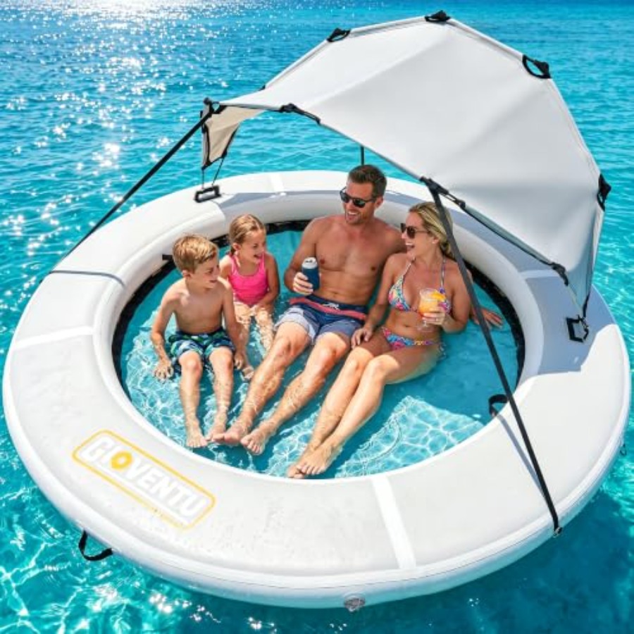 8FT inflatable water hammock f - Pool Float Ring Inflatable recension och pris