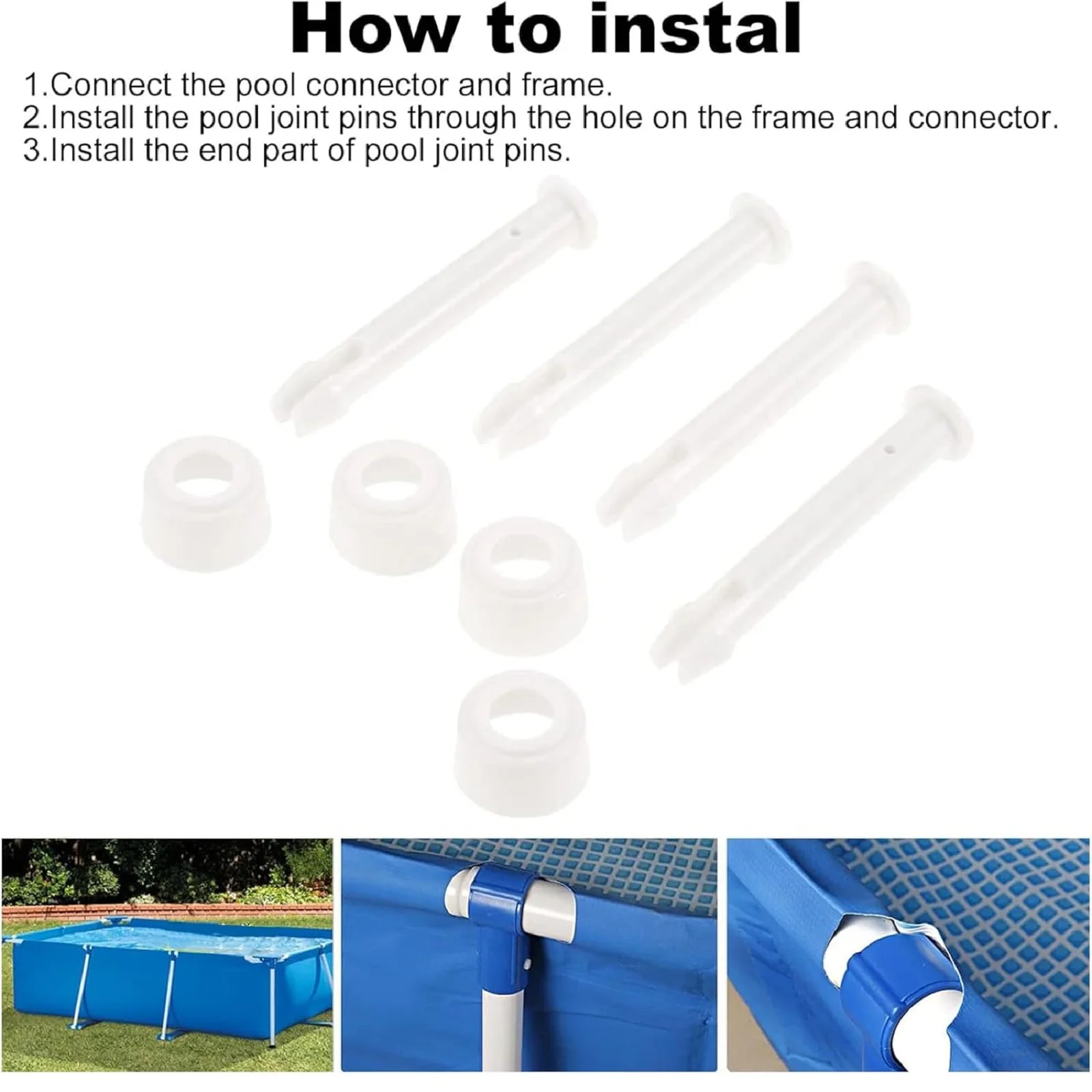 12Pcs Plastic Pool Joint Pins  - Pool Ladder Above Ground recension och pris
