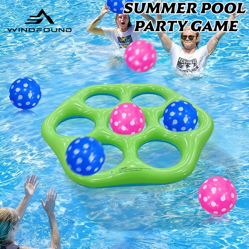 Inflatable Hexagon Ring Toss P - Pool Float Ring Inflatable recension och pris