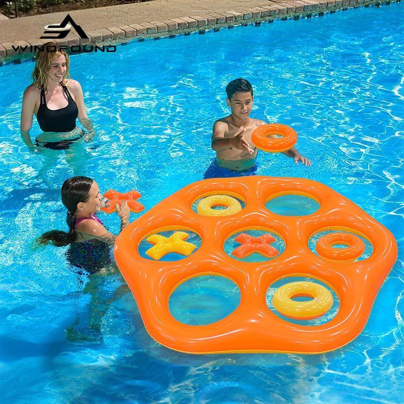 Inflatable Hexagon Ring Toss P - Pool Float Ring Inflatable recension och pris