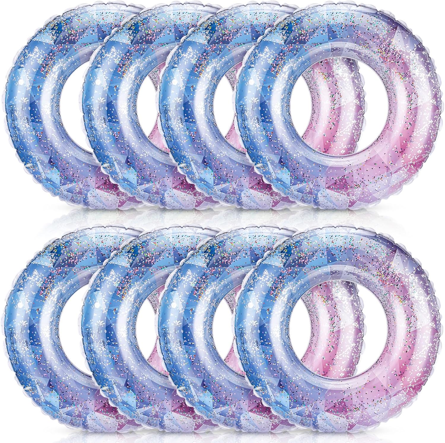8 Pcs Inflatable Pool Floats T - Pool Float Ring Inflatable recension och pris