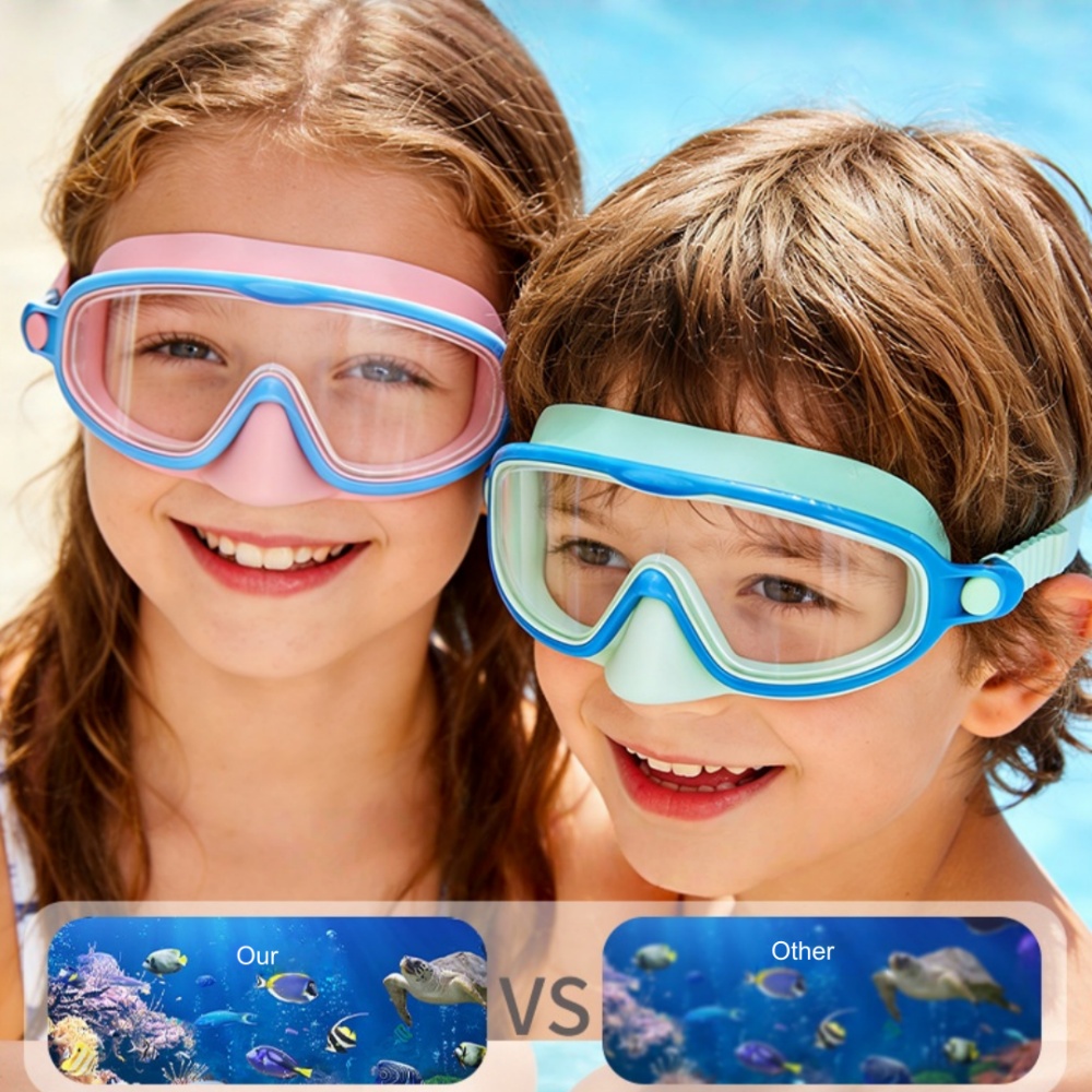 Kids Swimming Goggles with Nos - Swim Goggles Anti Fog Uv recension och pris
