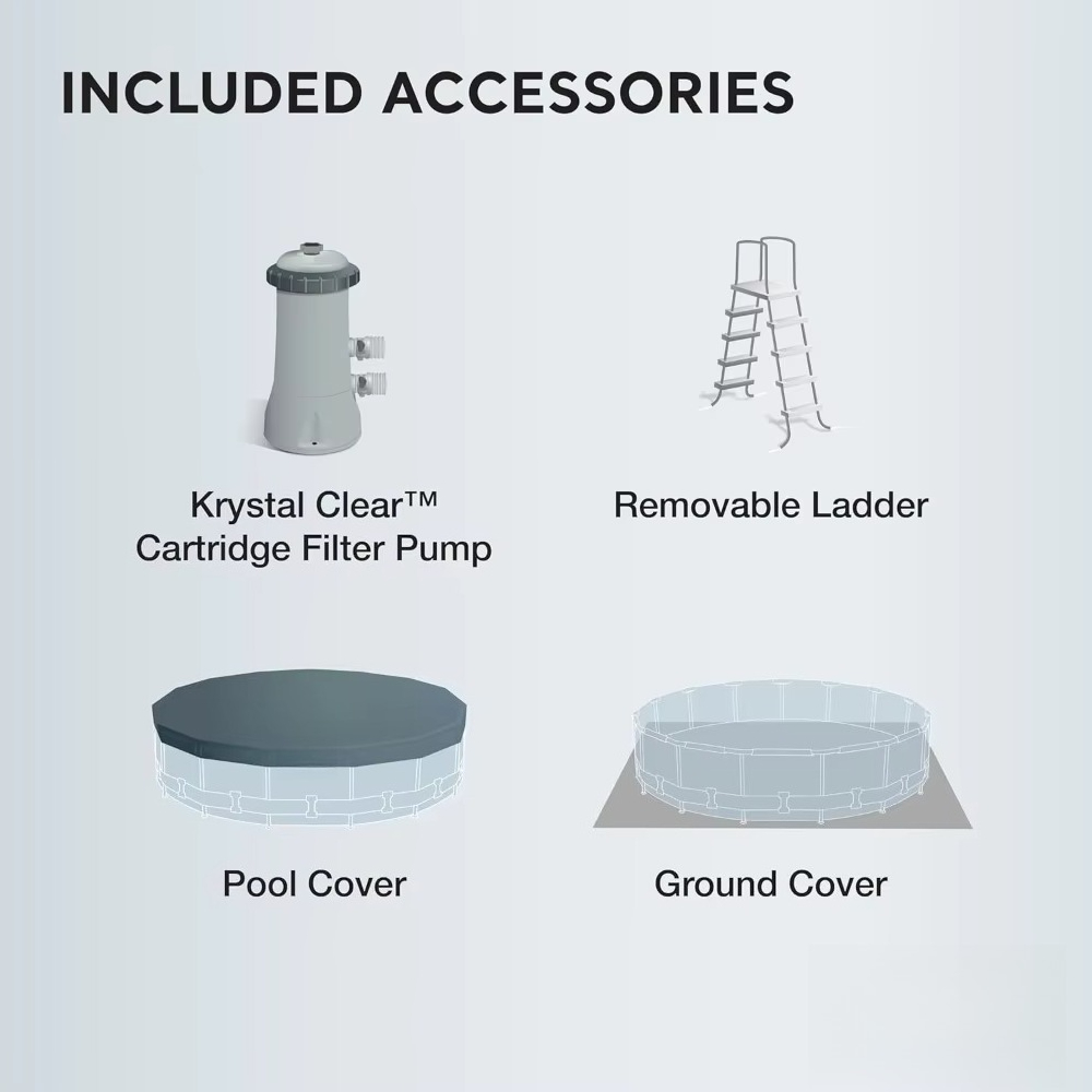 15ft x 42in Prism Frame Above  - Pool Ladder Above Ground recension och pris