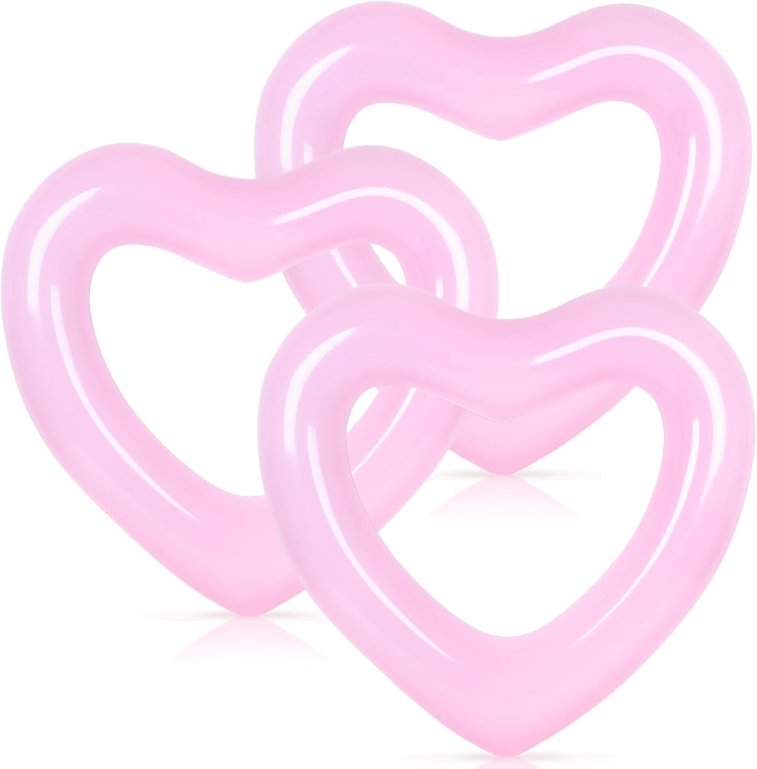 3Pcs Inflatable Heart Pool Flo - Pool Lounger Inflatable recension och pris