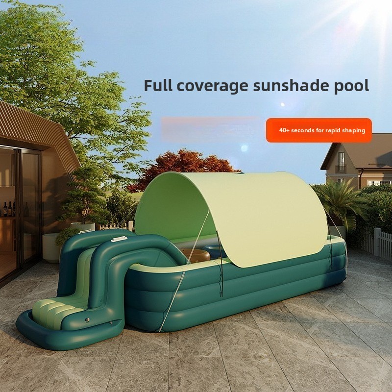 Inflatable Kiddie Pool with Sl - Water Slide Inflatable recension och pris