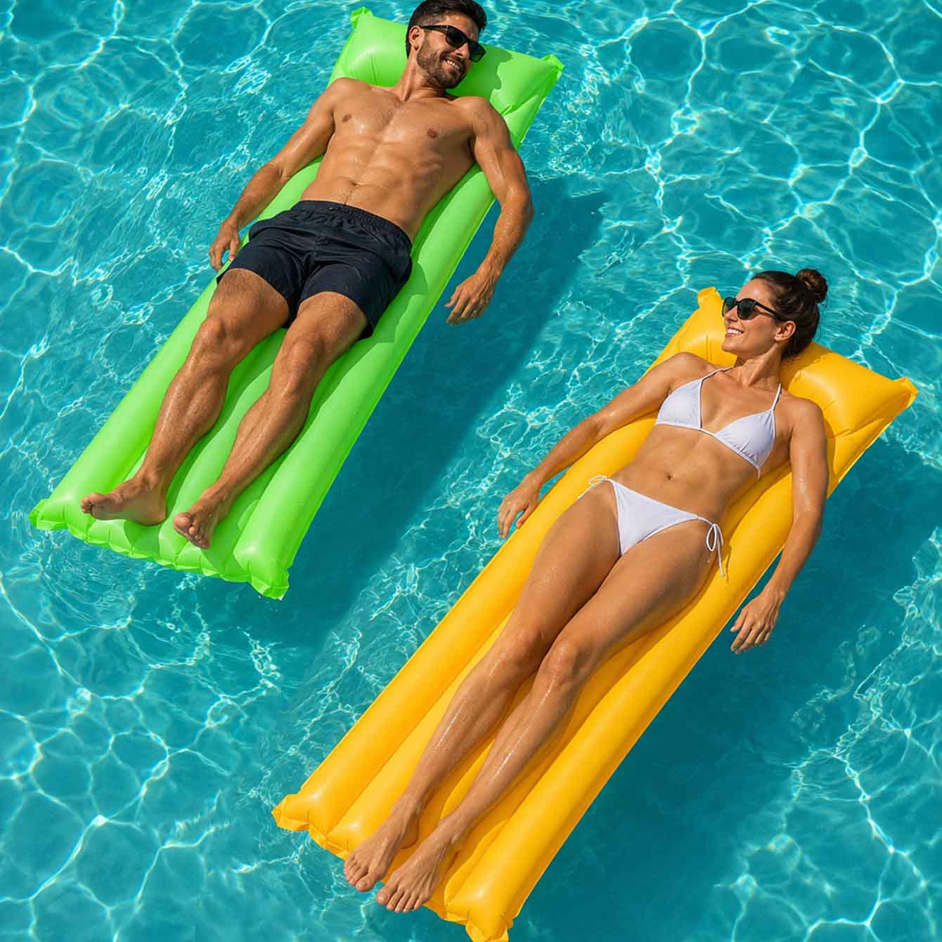 1PC Pool Float Bed Inflatable  - Pool Lounger Inflatable recension och pris