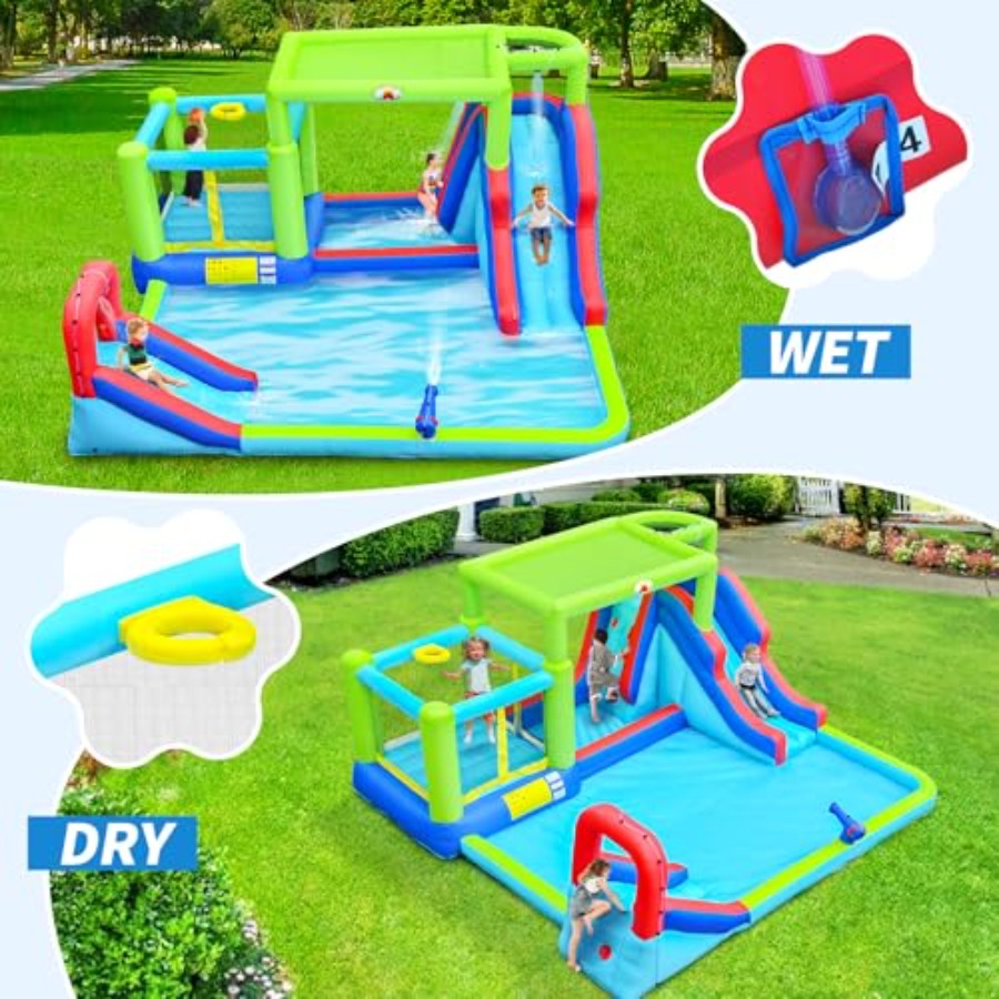 Inflatable Water Slide Water P - Water Slide Inflatable recension och pris