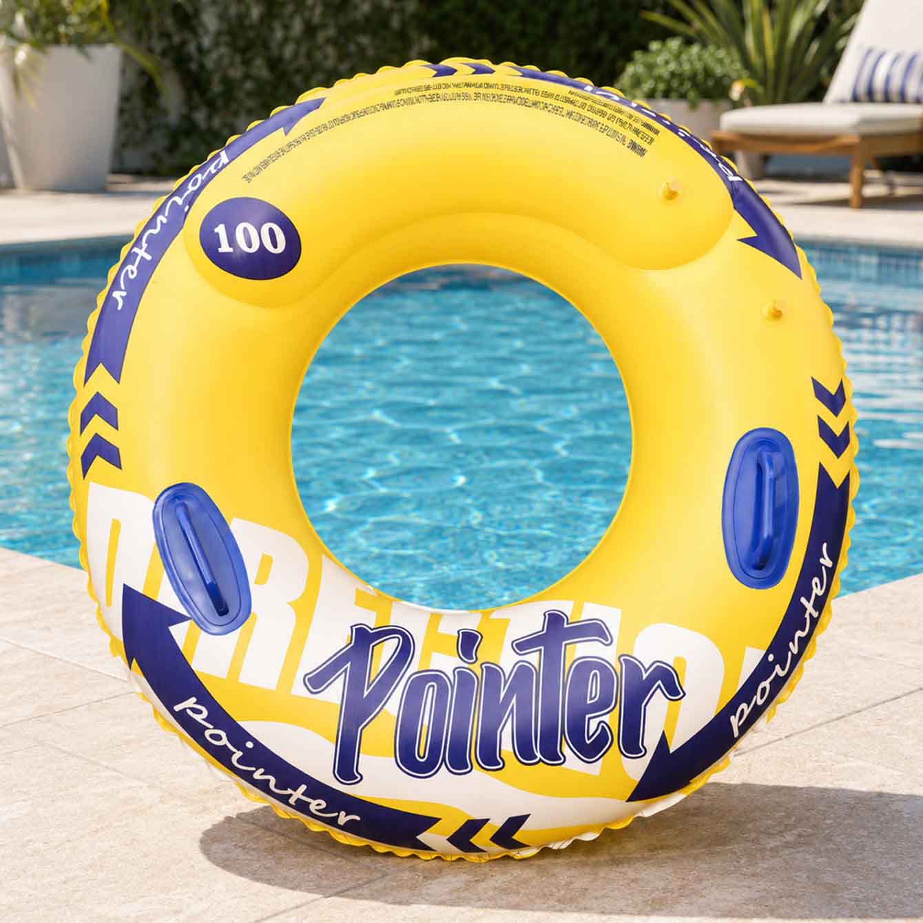 1PC Inflatable Swim Ring with  - Pool Float Ring Inflatable recension och pris