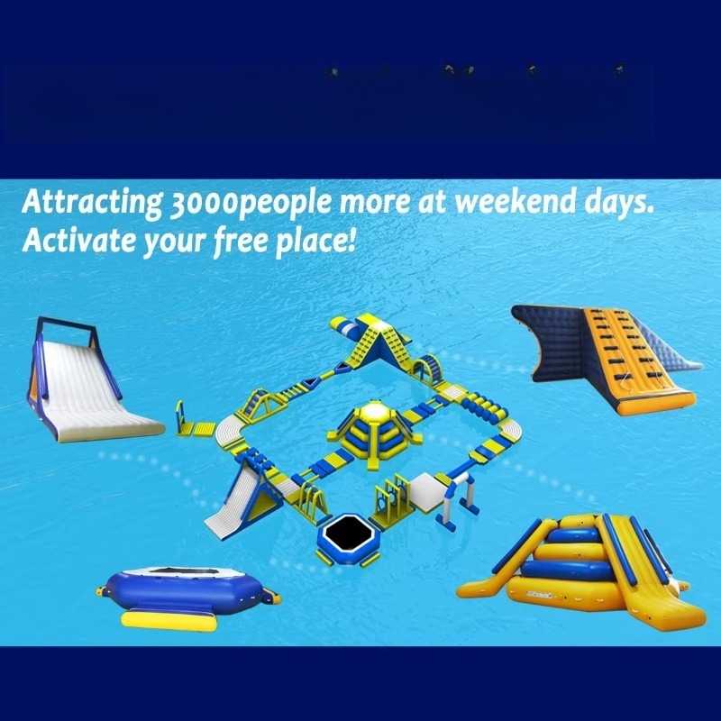 Inflatable Aqua Park Commercia - Water Slide Inflatable recension och pris